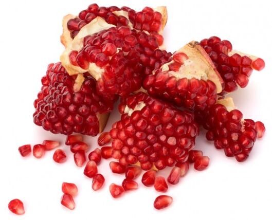 Infusion of pomegranate seeds as part of Prostamin Forte