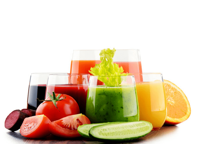 raw vegetable juices